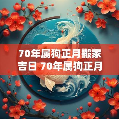 70年属狗正月搬家吉日 70年属狗正月生日命运如何