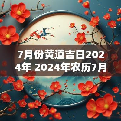 7月份黄道吉日2025年 2025年农历7月份黄道吉日