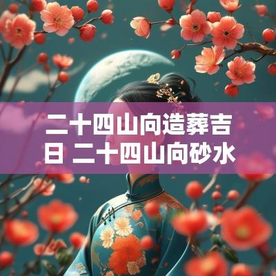 二十四山向造葬吉日 二十四山向砂水详解