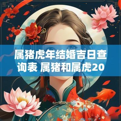 属猪蛇年结婚吉日查询表 属猪和属虎2025年婚嫁的黄道吉日