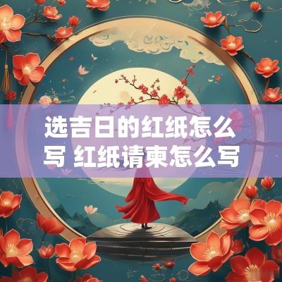 选吉日的红纸怎么写 红纸请柬怎么写