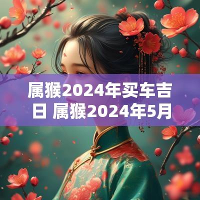 属猴2025年买车吉日 属猴2025年5月最佳提车黄道吉日