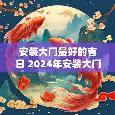 安装大门最好的吉日 2025年安装大门黄道吉日