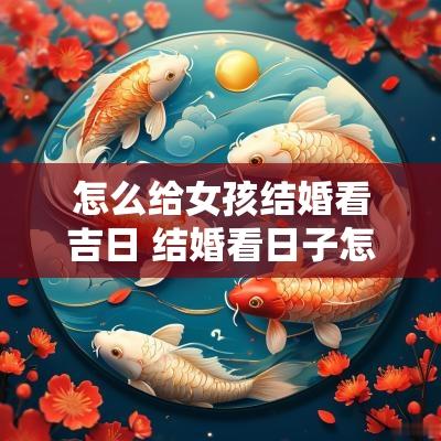 怎么给女孩结婚看吉日 结婚看日子怎样推算