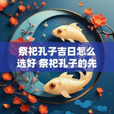 祭祀孔子吉日怎么选好 祭祀孔子的先河