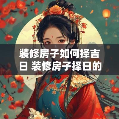 装修房子如何择吉日 装修房子择日的正确方法