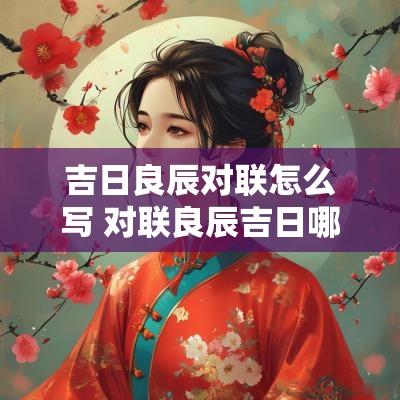 吉日良辰对联怎么写 对联良辰吉日哪个是上联