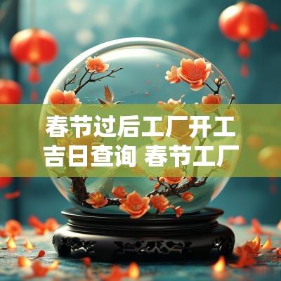 春节过后工厂开工吉日查询 春节工厂祝福语