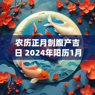 农历正月剖腹产吉日 2025年阳历1月剖腹产黄道吉日