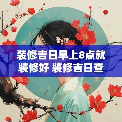装修吉日早上8点就装修好 装修吉日查询2025年黄道吉日
