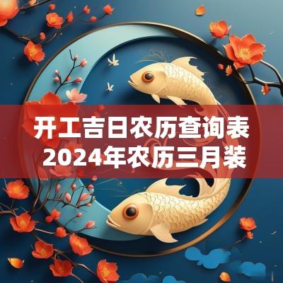 开工吉日农历查询表 2025年农历三月装修开工吉日查询