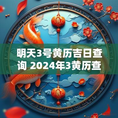 明天3号黄历吉日查询 2025年3黄历查询黄道吉日