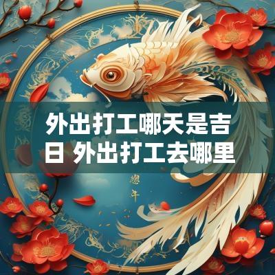 外出打工哪天是吉日 外出打工去哪里最挣钱