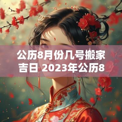公历8月份几号搬家吉日 2025年公历8月份搬家吉日