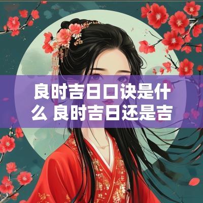 良时吉日口诀是什么 良时吉日还是吉日良时
