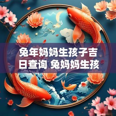 蛇年妈妈生孩子吉日查询 兔妈妈生孩子