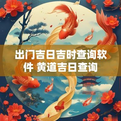 出门吉日吉时查询软件 黄道吉日查询