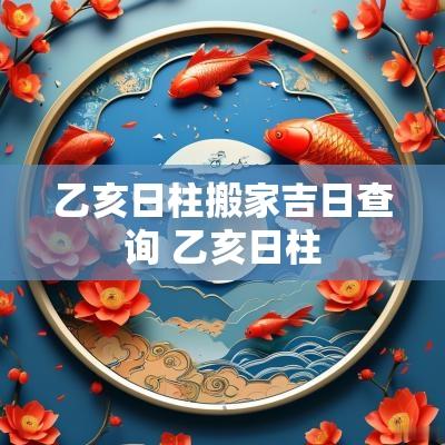 乙亥日柱搬家吉日查询 乙亥日柱