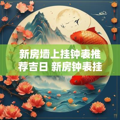 新房墙上挂钟表推荐吉日 新房钟表挂在什么地方合适