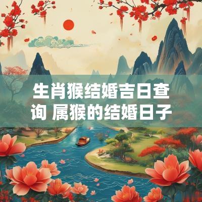 生肖猴结婚吉日查询 属猴的结婚日子