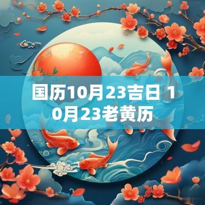 国历10月23吉日 10月23老黄历