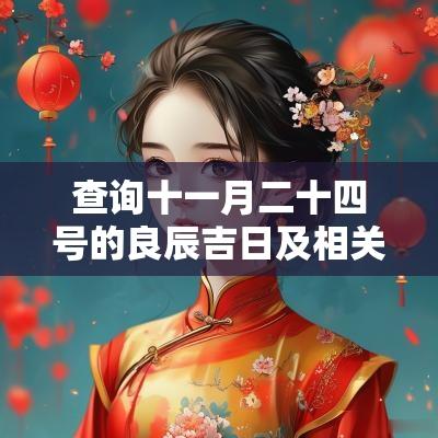 查询十一月二十四号的良辰吉日及相关信息