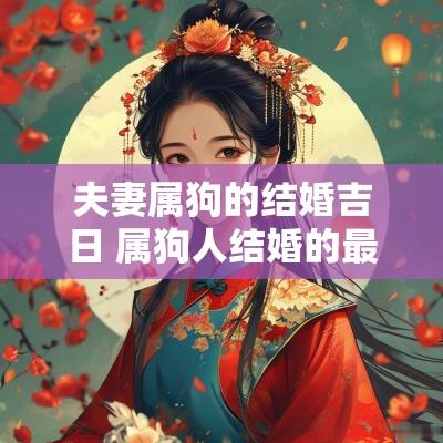 夫妻属狗的结婚吉日 属狗人结婚的最佳时间