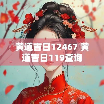 黄道吉日12467 黄道吉日119查询