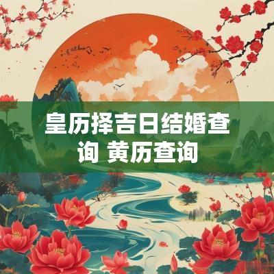 皇历择吉日结婚查询 黄历查询