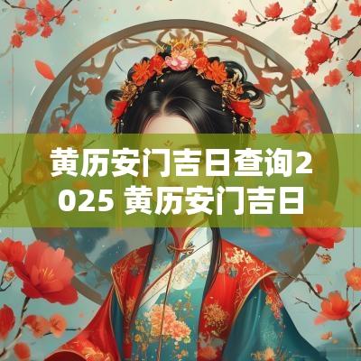 黄历安门吉日查询2025 黄历安门吉日查询
