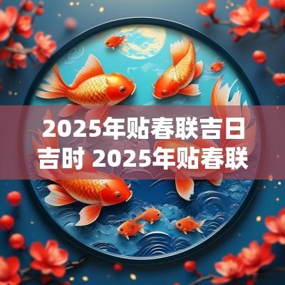 2025年贴春联吉日吉时 2025年贴春联的吉日吉时