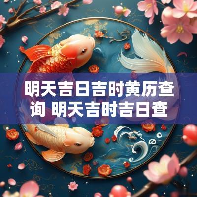 明天吉日吉时黄历查询 明天吉时吉日查询老黄历
