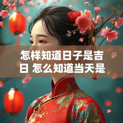 怎样知道日子是吉日 怎么知道当天是不是吉日