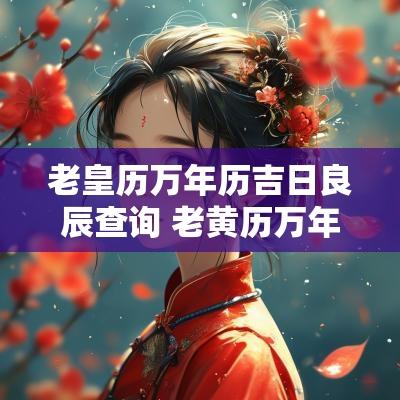 老皇历万年历吉日良辰查询 老黄历万年历吉日查询