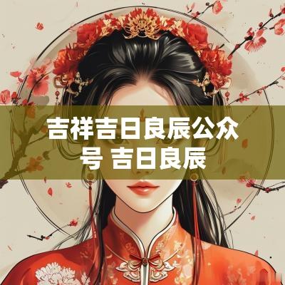 吉祥吉日良辰公众号 吉日良辰