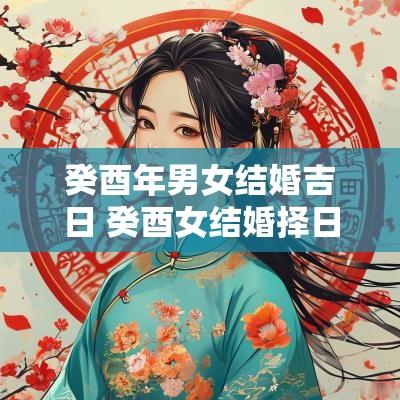 癸酉年男女结婚吉日 癸酉女结婚择日