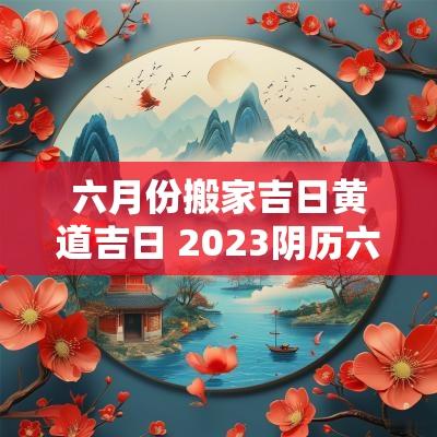 六月份搬家吉日黄道吉日 2025阴历六月份搬家黄道吉日查询
