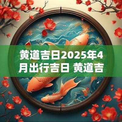 黄道吉日2025年4月出行吉日 黄道吉日2025年1月份吉日查询