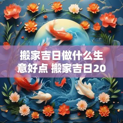 搬家吉日做什么生意好点 搬家吉日2025最佳搬家时间