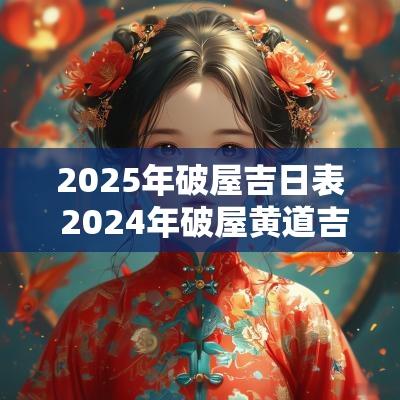 2025年破屋吉日表 2025年破屋黄道吉日