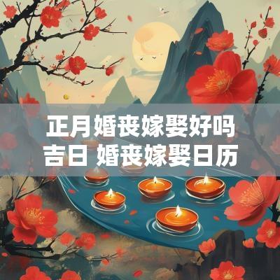 正月婚丧嫁娶好吗吉日 婚丧嫁娶日历