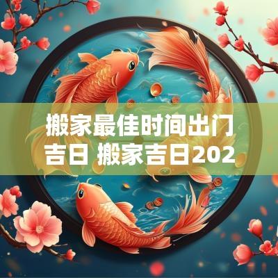 搬家最佳时间出门吉日 搬家吉日2025年1月最佳时间