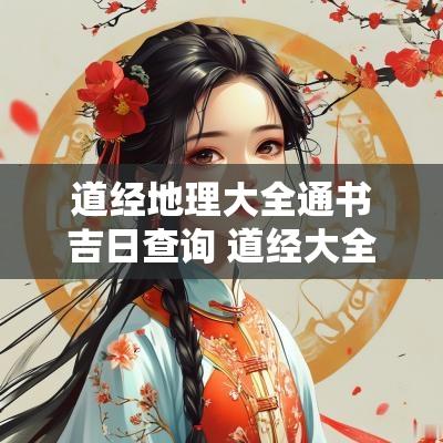 道经地理大全通书吉日查询 道经大全经文