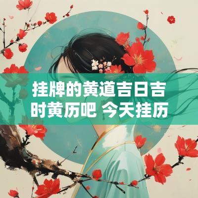 挂牌的黄道吉日吉时黄历吧 今天挂历老黄历黄道吉日