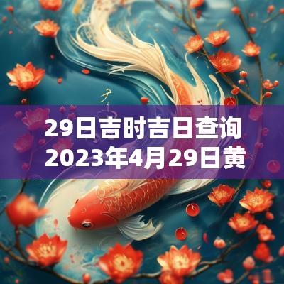 29日吉时吉日查询 2025年4月29日黄道吉日吉时查询