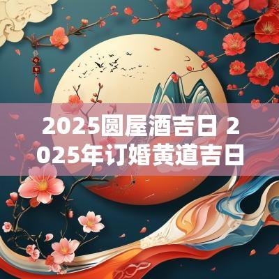 2025圆屋酒吉日 2025年订婚黄道吉日