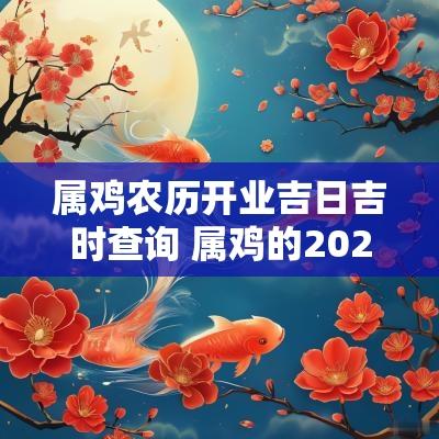 属鸡农历开业吉日吉时查询 属鸡的2025年7月开业吉日