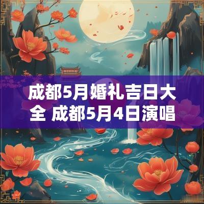 成都5月婚礼吉日大全 成都5月4日演唱会