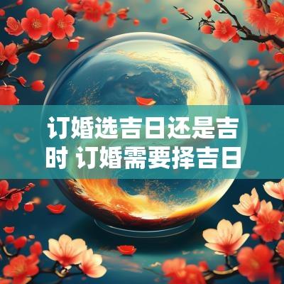 订婚选吉日还是吉时 订婚需要择吉日吗