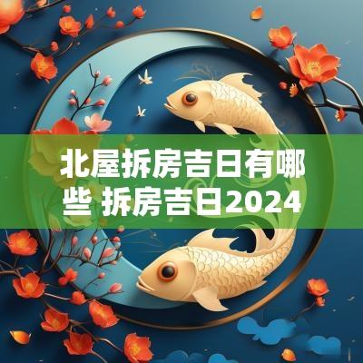 北屋拆房吉日有哪些 拆房吉日2025